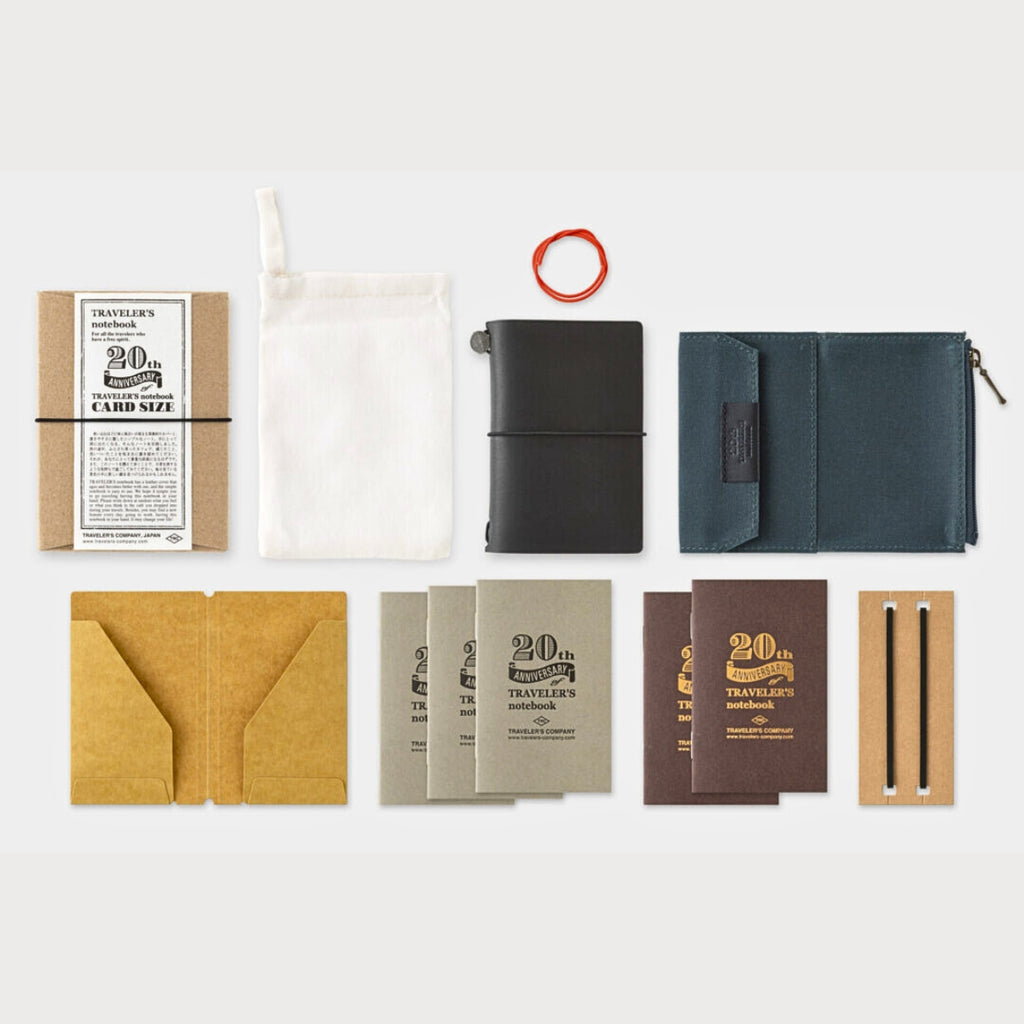 Traveler’s Notebook Card Size 20th Anniversary Set – Limited Edition