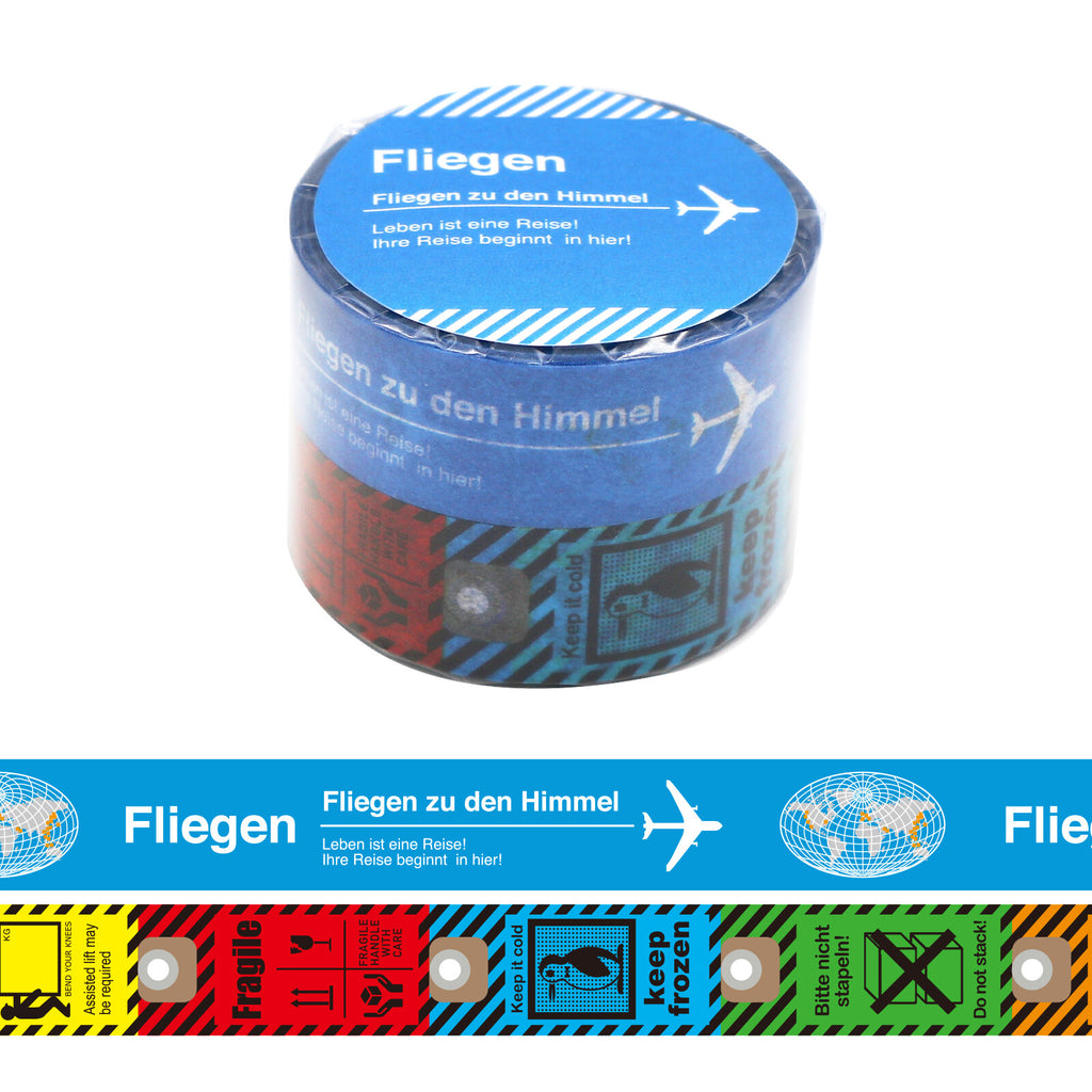 World Craft Knickknacks Freegen Washi Tape - World Labels & Flagir Tag