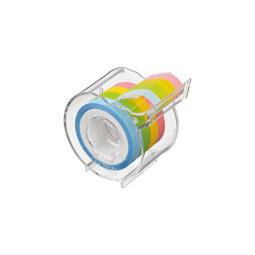 Yamato Sticky Roll Film Tape Set in four colours loaded into a clear plastic dispenser.
