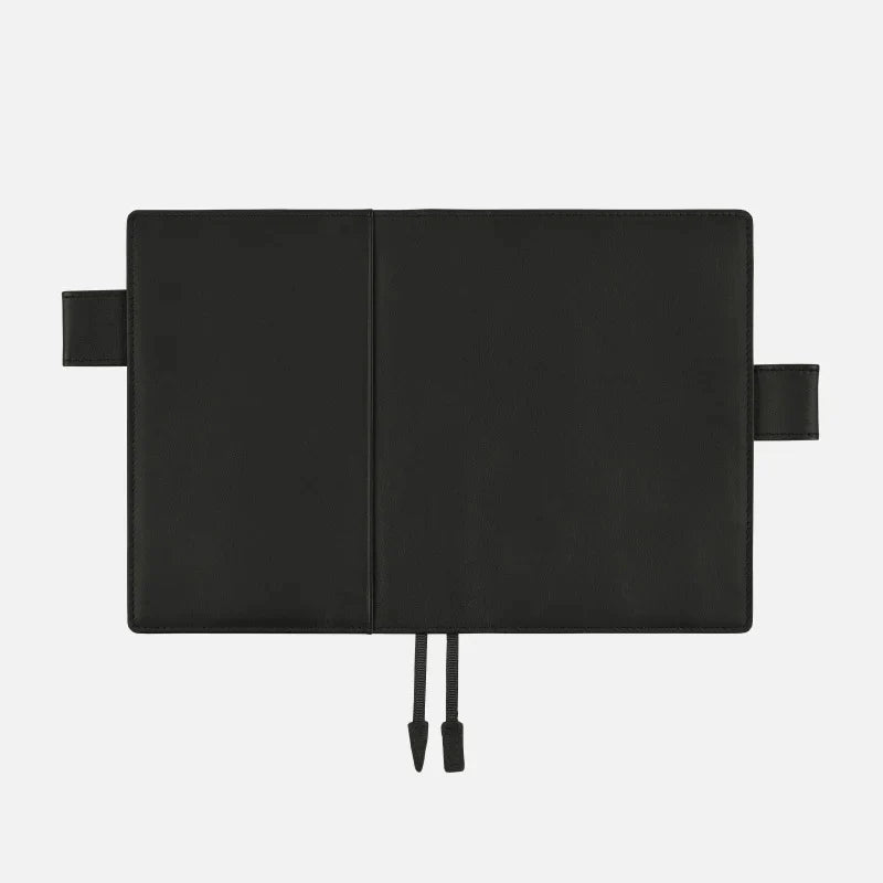 Hobonichi 2024 A5 Planner Cover [Leather: Taku Satoh Basic Black] - The Journal Shop