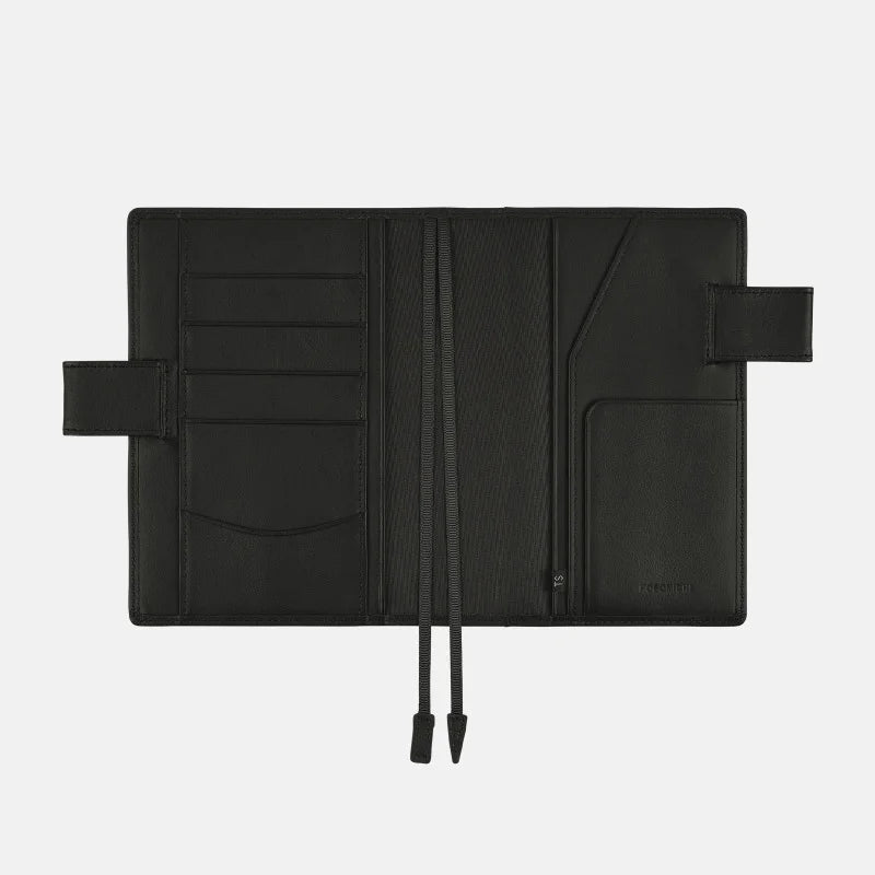 Hobonichi 2024 A6 Planner Cover [Leather: Taku Satoh Basic Black] - The Journal Shop