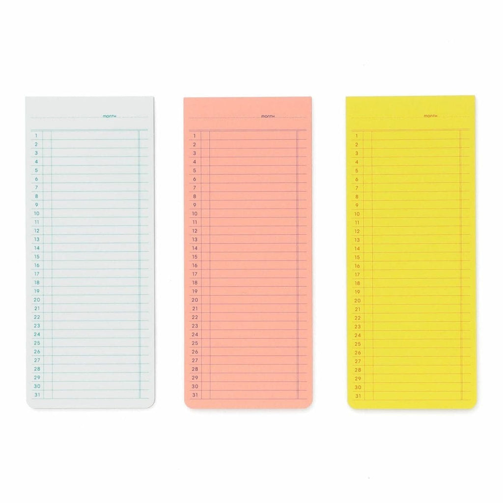 Hightide Penco Sticky Memo Pad Monthly - The Journal Shop