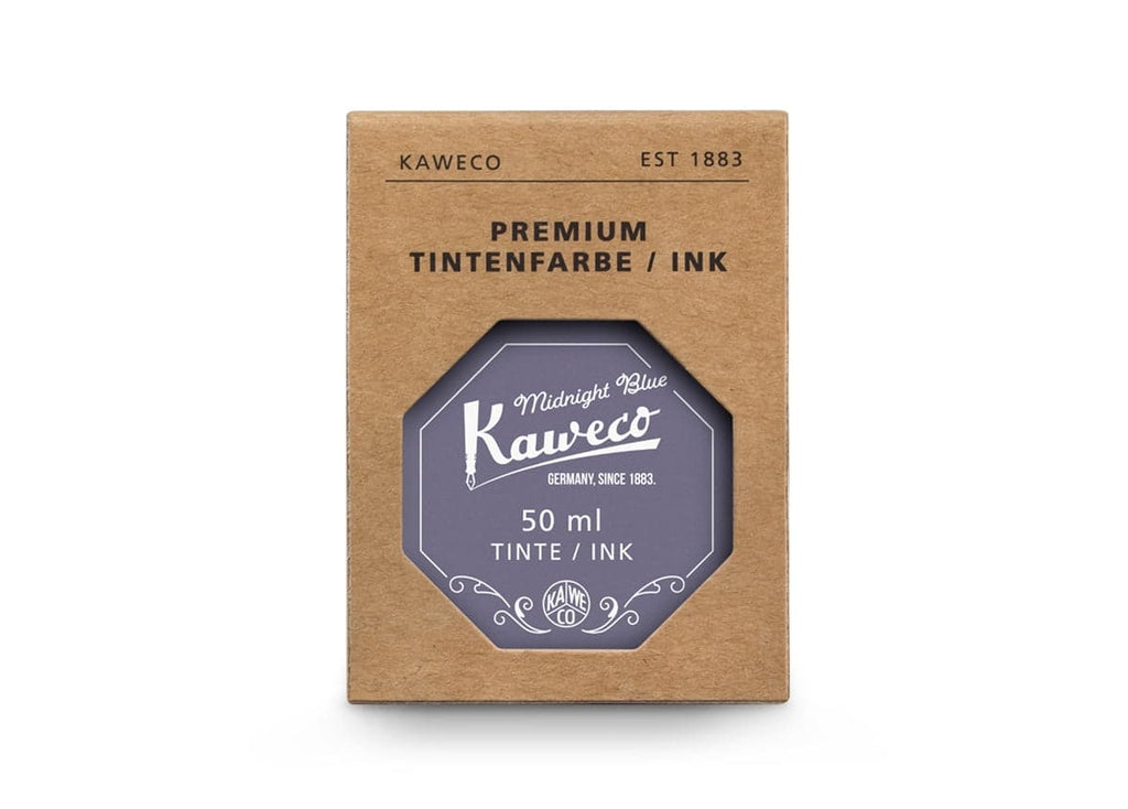 Kaweco Bottled Ink, 50ml - Midnight Blue - The Journal Shop