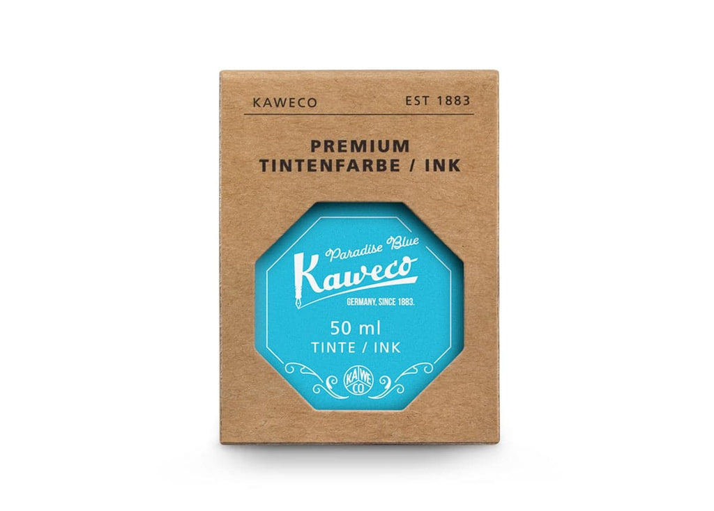 Kaweco Bottled Ink, 50ml - Paradise Blue - The Journal Shop