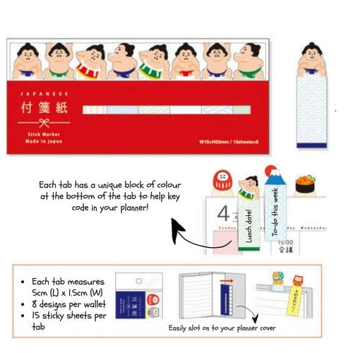 Mind Wave Sticky Marker Tabs [Sumo] - The Journal Shop