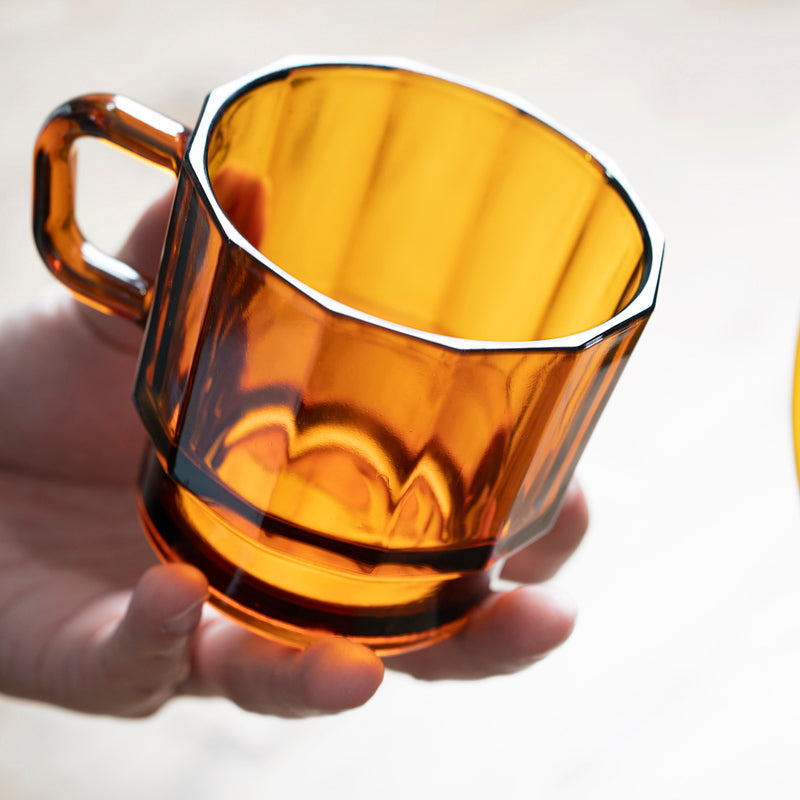 HMM W Glass Cup (Amber) - The Journal Shop