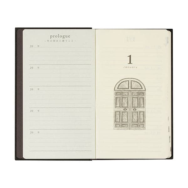 Midori 5 Year Diary - Gate Black - The Journal Shop
