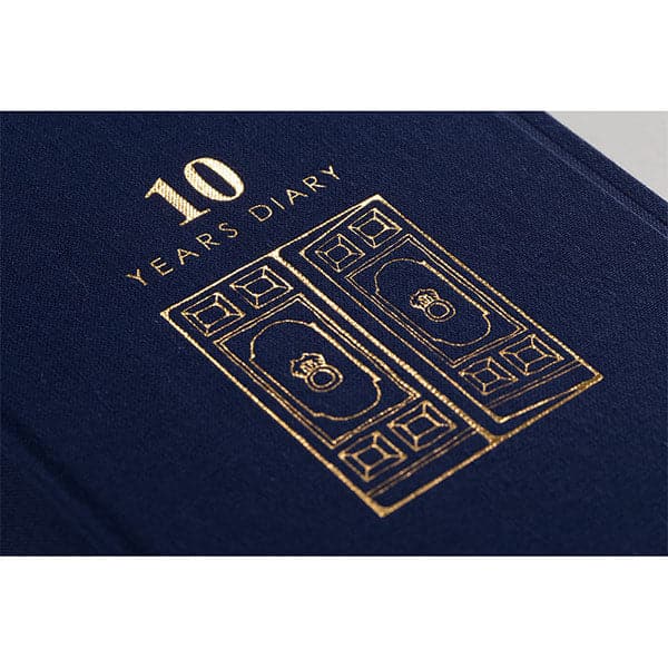 Midori 10 Year Diary - Navy - The Journal Shop