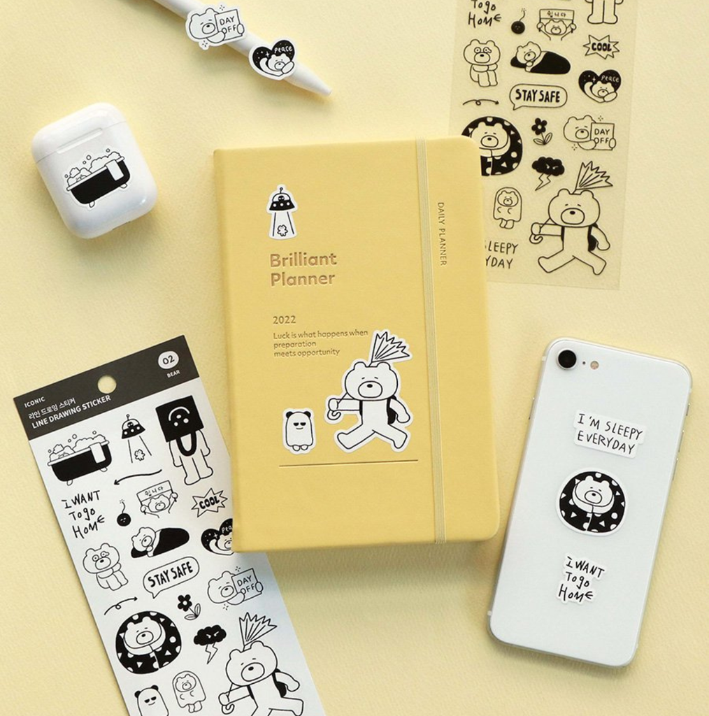 Iconic Line Drawing Planner Stickers - The Journal Shop