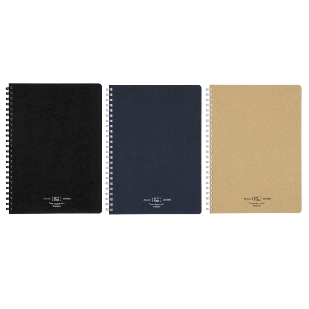 Kokuyo Soft Ring Natural Notebook A5 - The Journal Shop