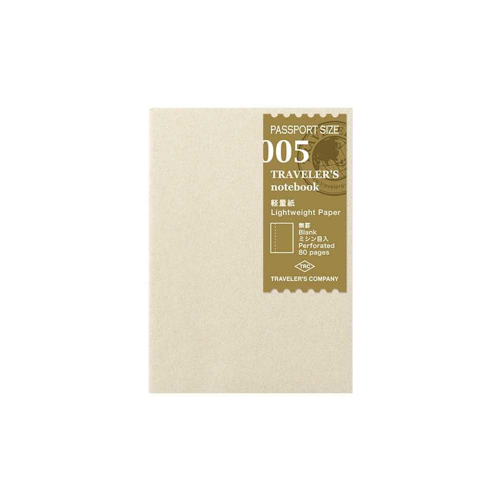 TRAVELER'S Passport Notebook -- Refill 005 : Lightweight Paper - The Journal Shop
