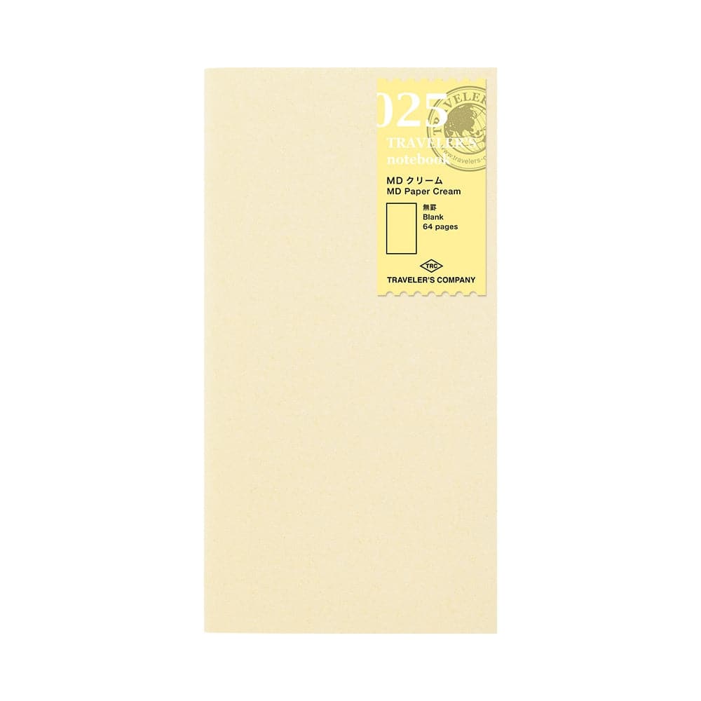 TRAVELER'S Notebook Refill 025 MD Paper Cream - The Journal Shop