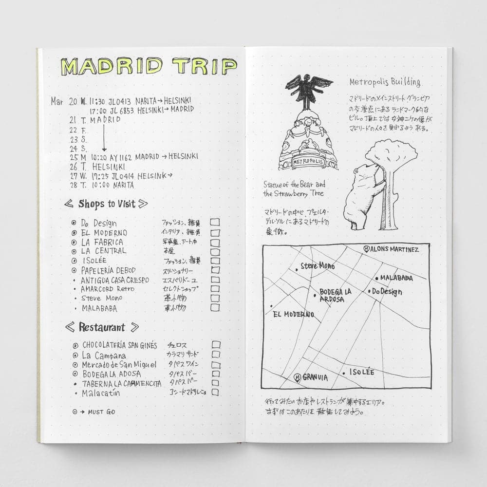 TRAVELER'S Notebook Refill 026 - Dot Grid - The Journal Shop