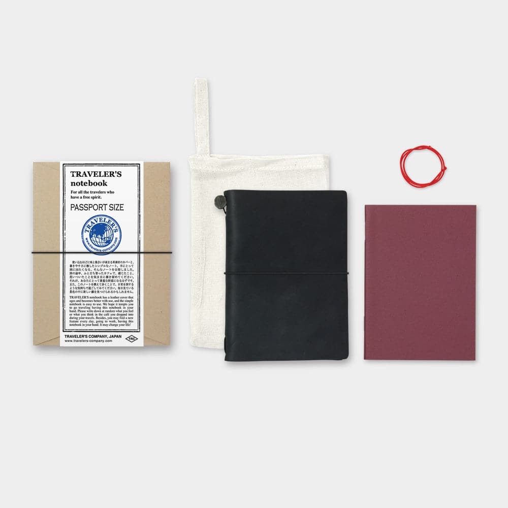TRAVELER'S Passport Notebook - Black - The Journal Shop