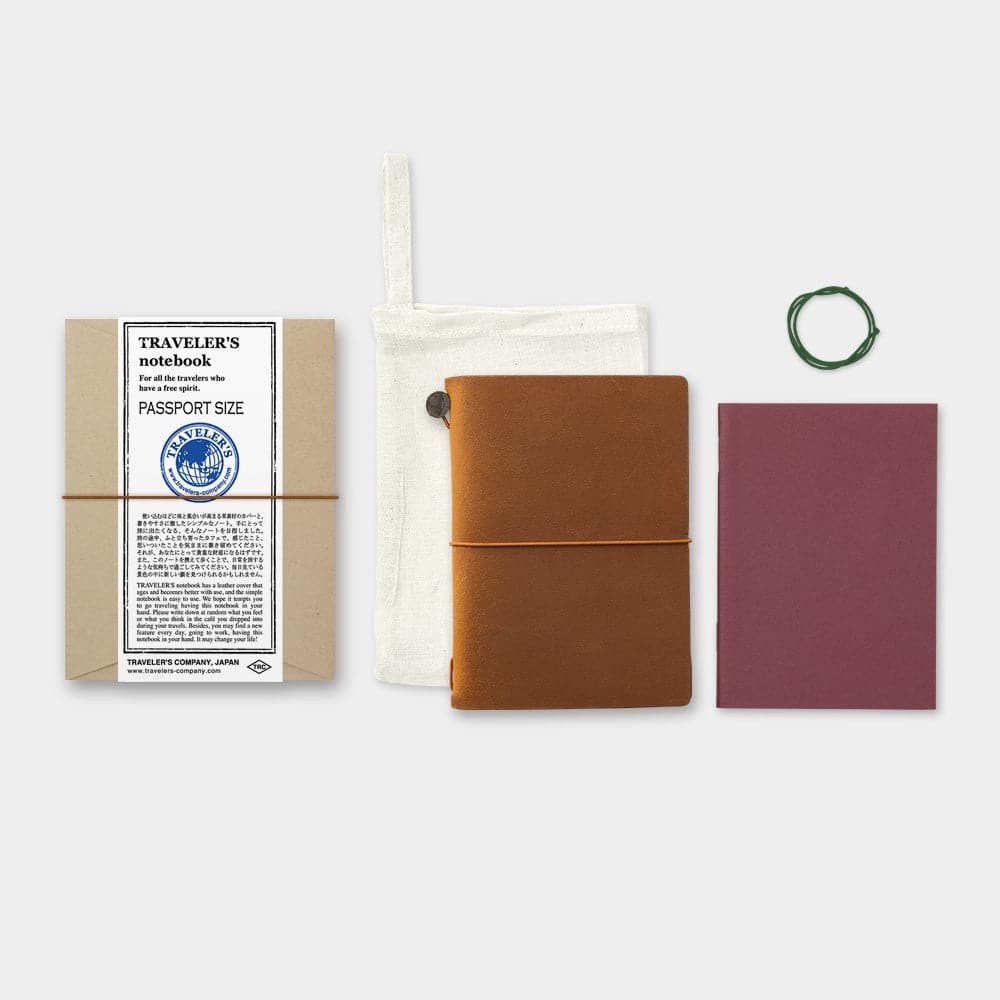 TRAVELER'S Passport Notebook - Camel - The Journal Shop