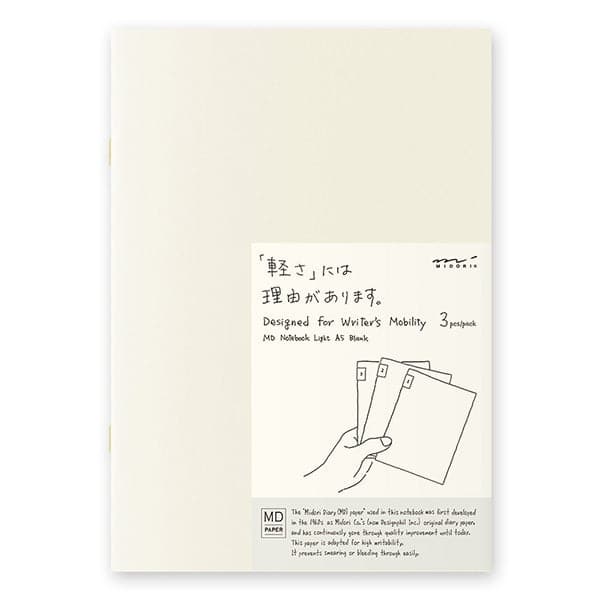 MD Notebook Light - 3-Pack - A5 - The Journal Shop