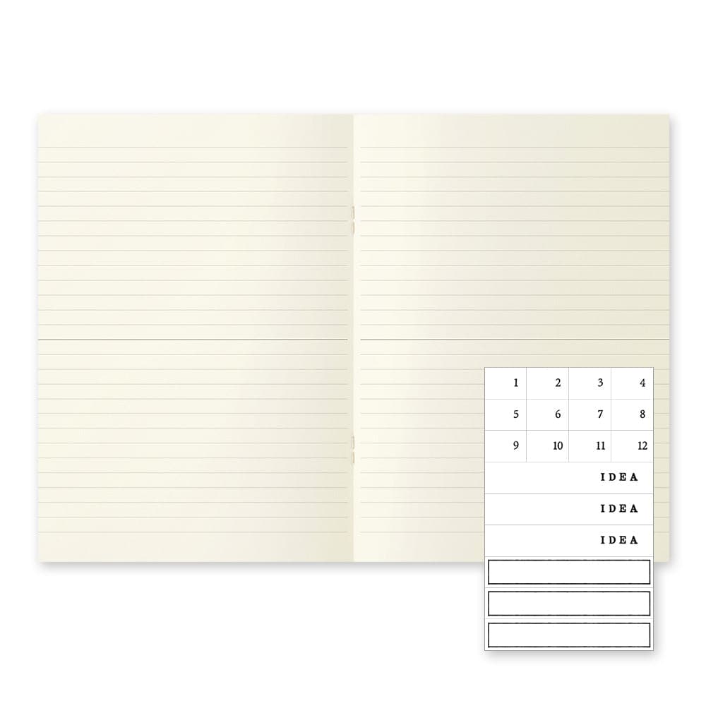 MD Notebook Light (A5) Lined 3pcs pack English Caption - Lined - The Journal Shop
