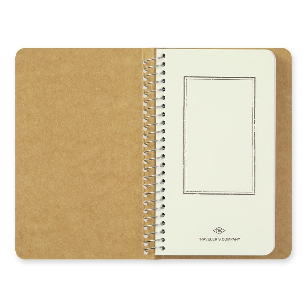 Traveler's Company Spiral Ring Notebook A6 Slim - MD White - The Journal Shop