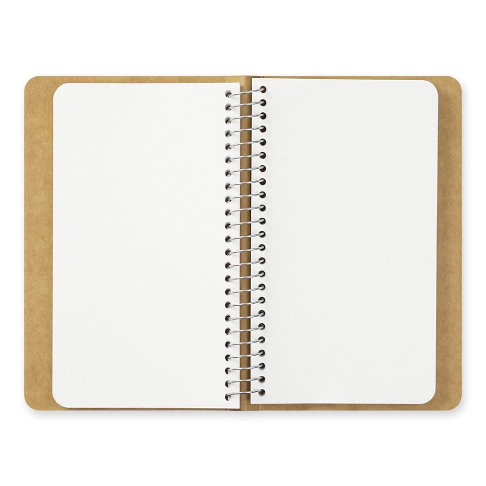 Traveler's Company Spiral Ring Notebook A6 Slim - MD White - The Journal Shop