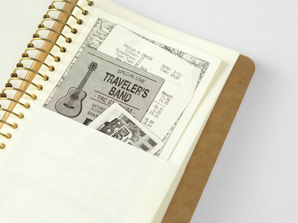 Traveler's Company Spiral Ring Notebook A6 Paper Pocket - The Journal Shop