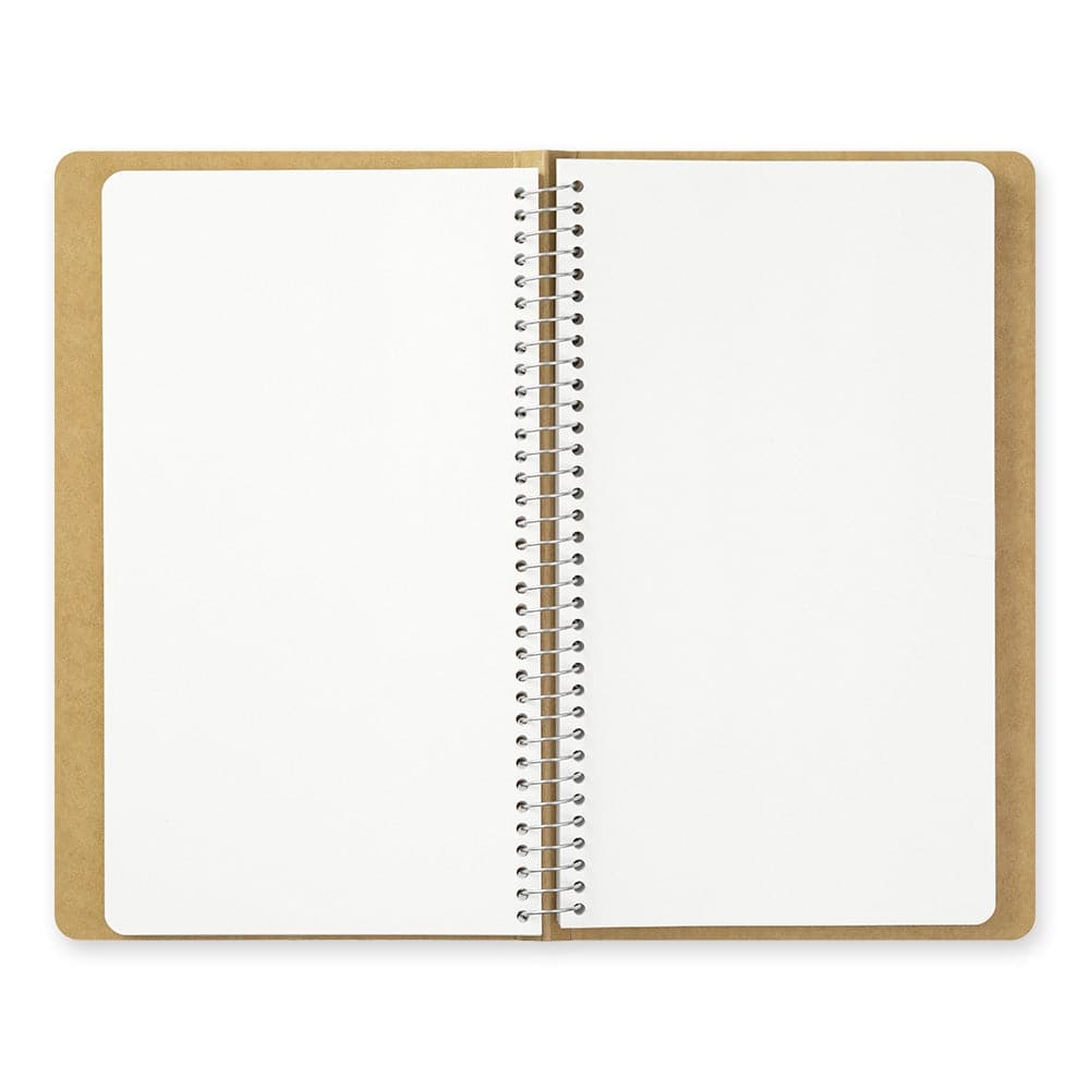 Traveler's Company Spiral Ring Notebook A5 Slim - MD White - The Journal Shop