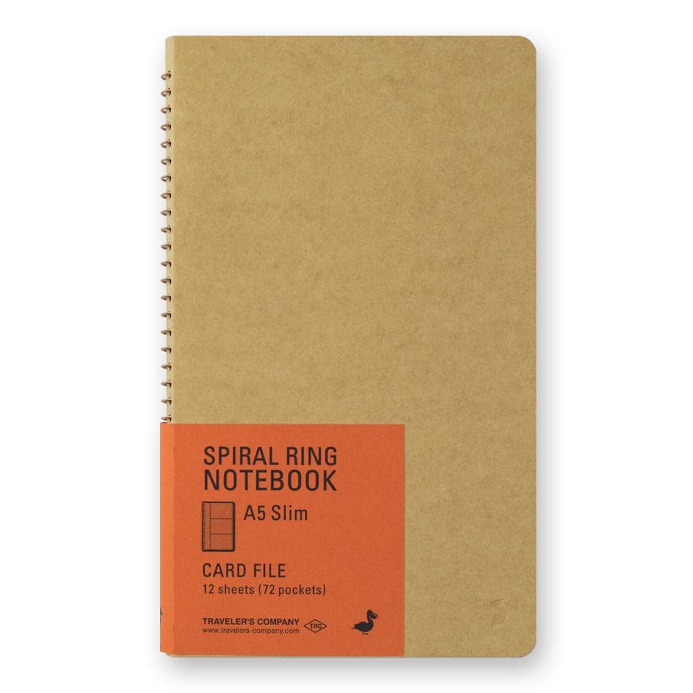 Traveler's Company Spiral Ring Notebook A5 Slim - Card File - The Journal Shop