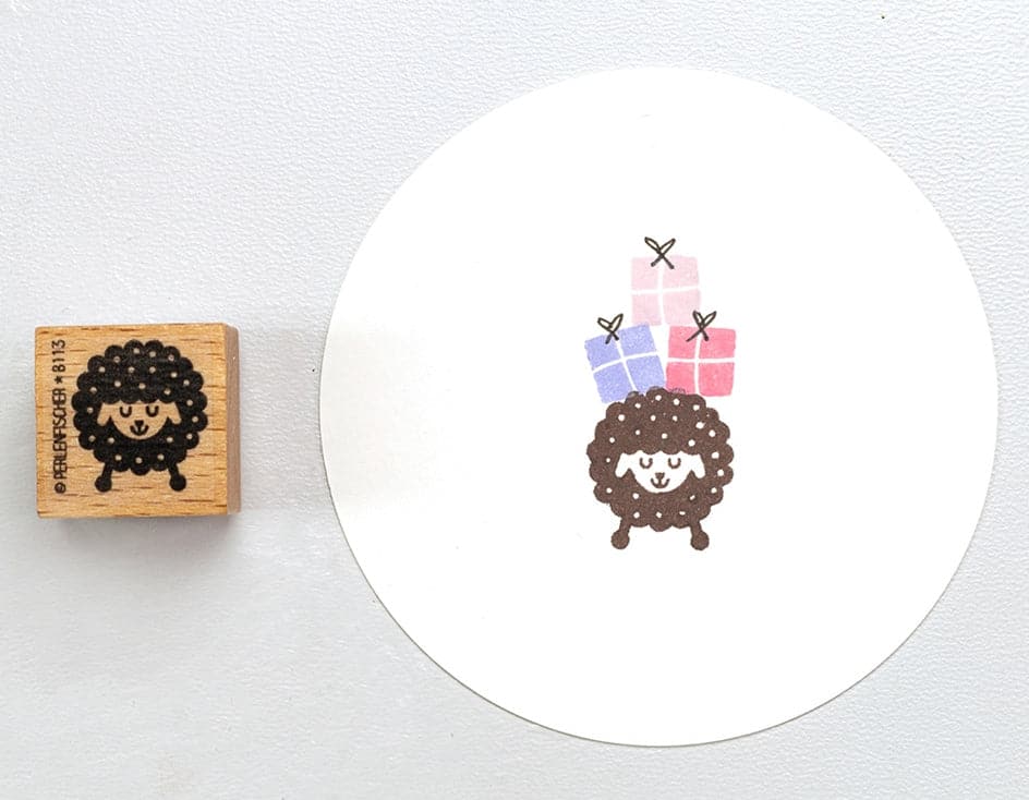 Perlenfischer Stamp - Sheep with Dots - The Journal Shop