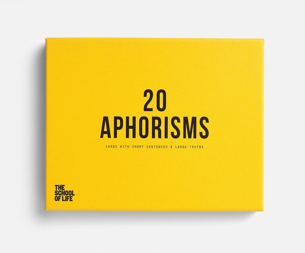 The School of Life 20 Aphorisms - The Journal Shop