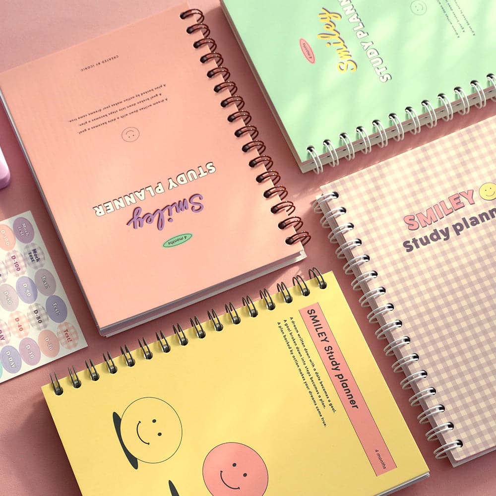 Iconic Study Planner SMILEY [4 Months] - The Journal Shop