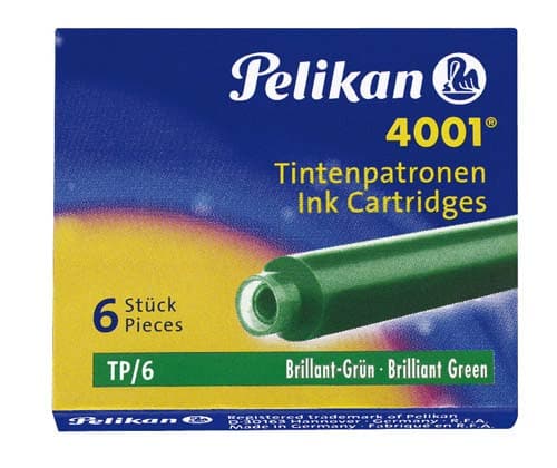 Pelikan 4001 Fountain Pen Ink Cartridges (Pack of 6)