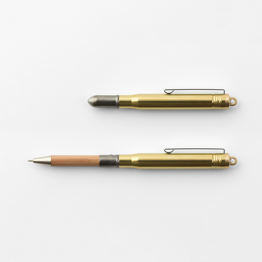 Traveler's Company -- Refill BRASS Ballpoint Pen - The Journal Shop