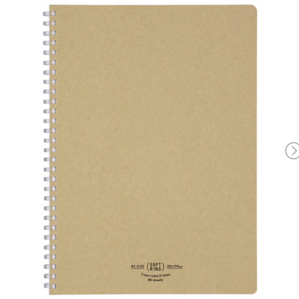 Kokuyo Soft Ring Natural Notebook B5 - The Journal Shop