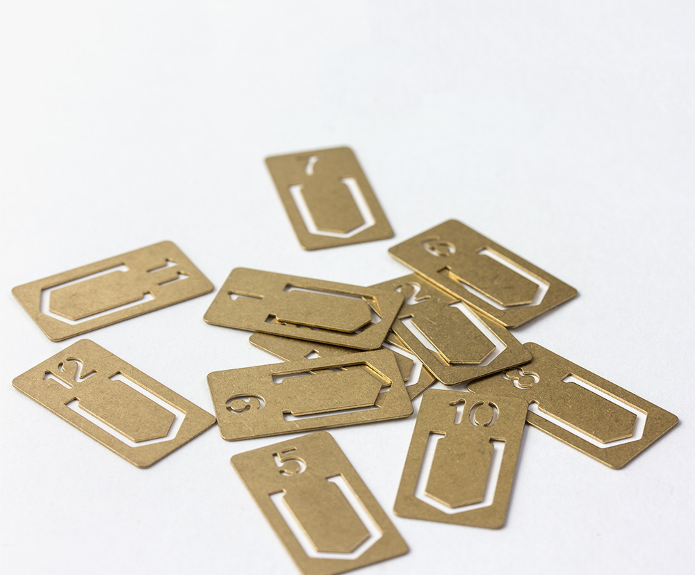 Traveler's Company BRASS Number Clips - The Journal Shop