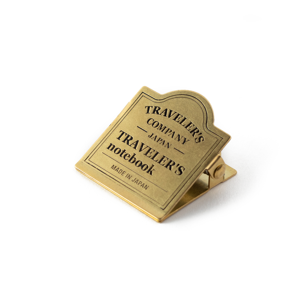 Traveler's Company BRASS Clip TRC Logo - The Journal Shop