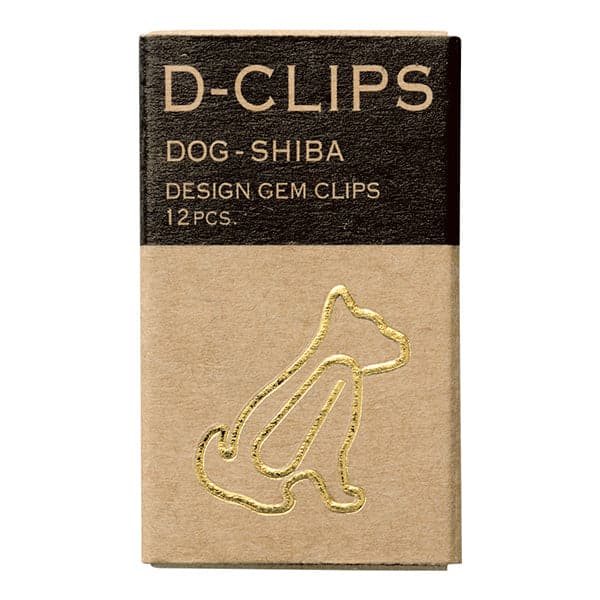 Midori D-Clips Mini -- Shiba Paperclips - The Journal Shop