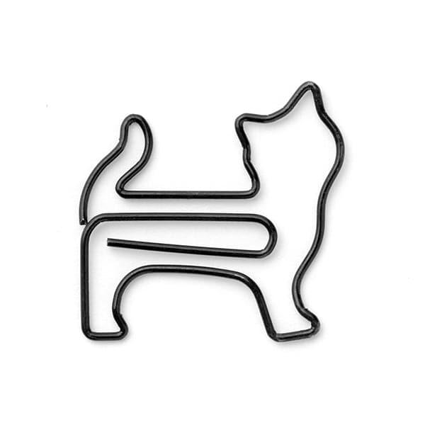 Midori D-Clips Mini -- Standing Cat Paperclips - The Journal Shop