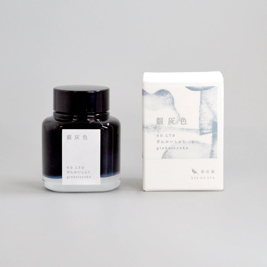 Kyoto Ink KYO NO OTO Limited Edition Pearly Silver Ash - The Journal Shop
