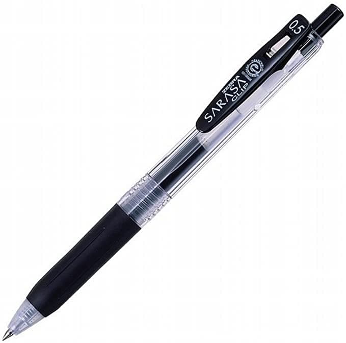 1 X Zebra Sarasa Push Clip Gel Ink Pen - 0.4 Mm - Blue