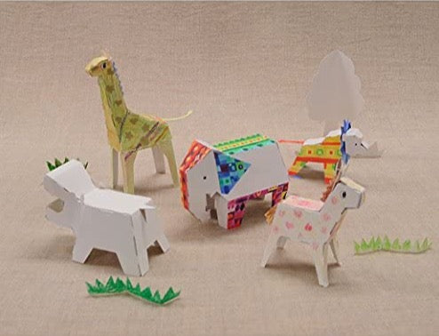 Kokuyo 3D Colouring Book Paper Animals - The Journal Shop