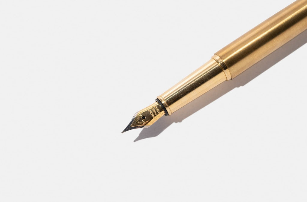 Tools To Live By Brass Fountain Pen (F nib) - The Journal Shop