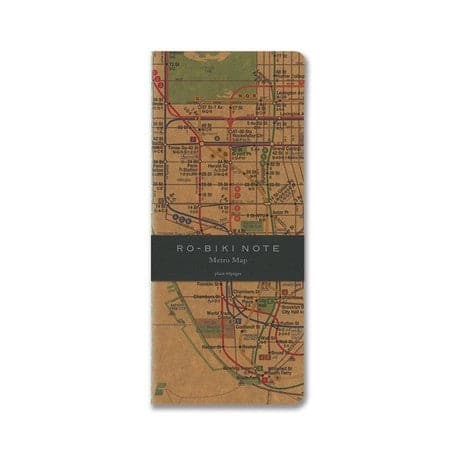 Yamamoto Paper RO-BIKI NOTE Metro Map Plain Notebook - The Journal Shop
