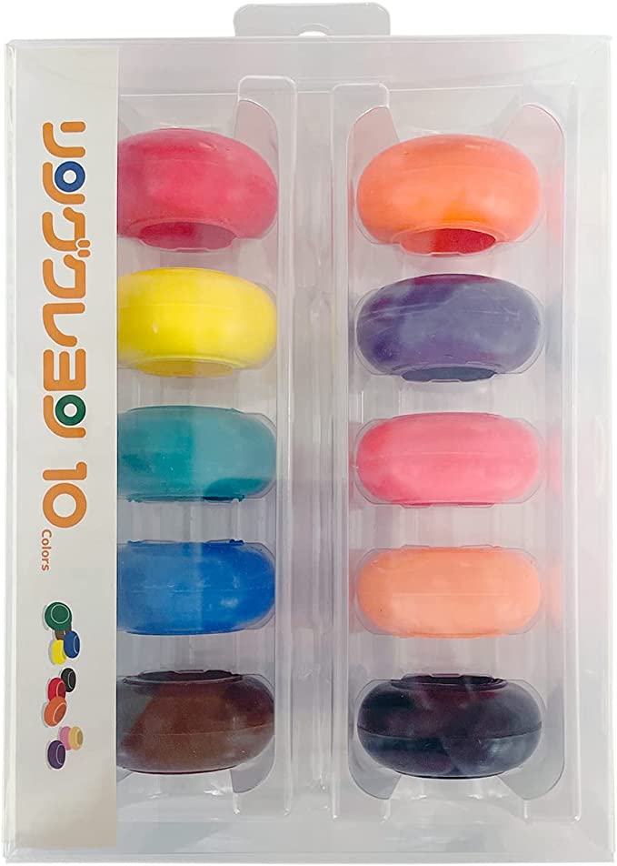 Kokuyo Ring Crayon 10 Colour Set - The Journal Shop