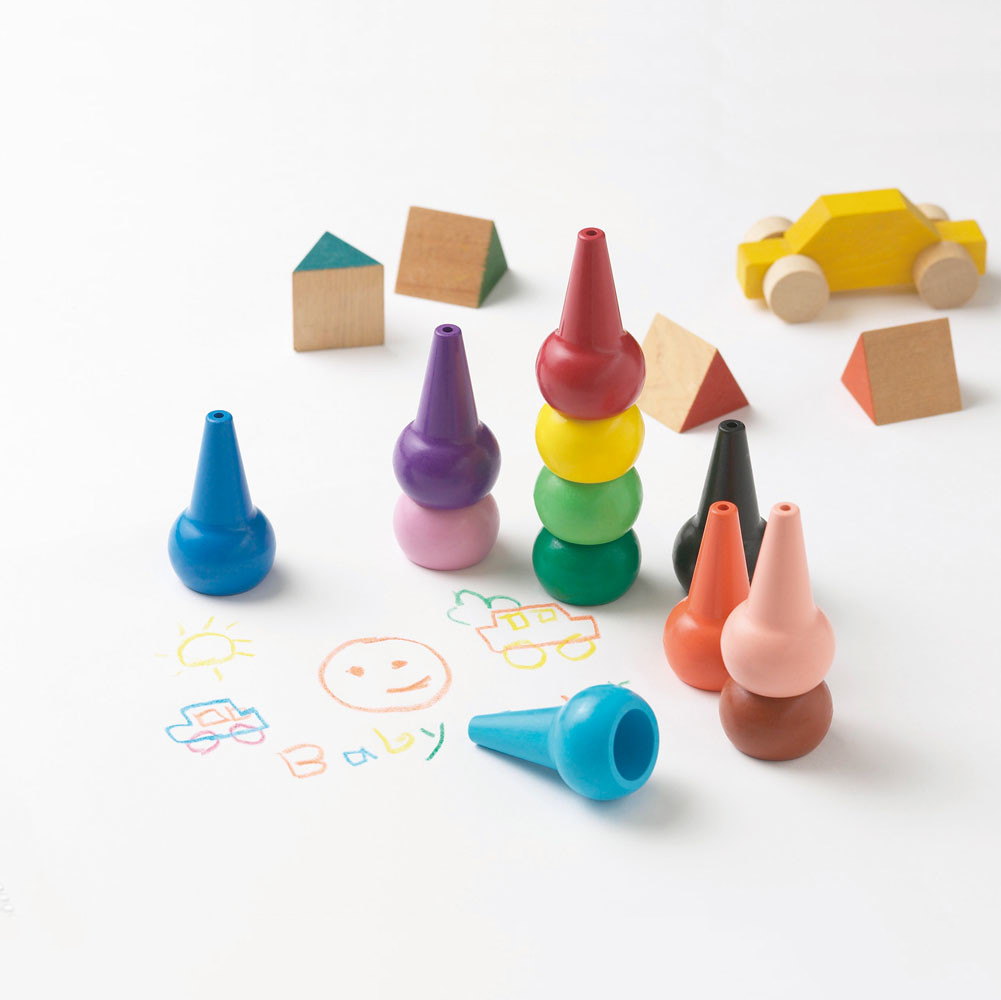 Aozora Baby Colour Crayon Pastel [6 crayons] - The Journal Shop