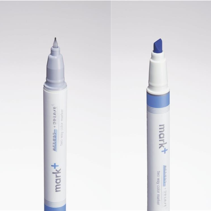 Kokuyo Mark+ 2 Way Colour Marker Pen [Grey Tip] - The Journal Shop