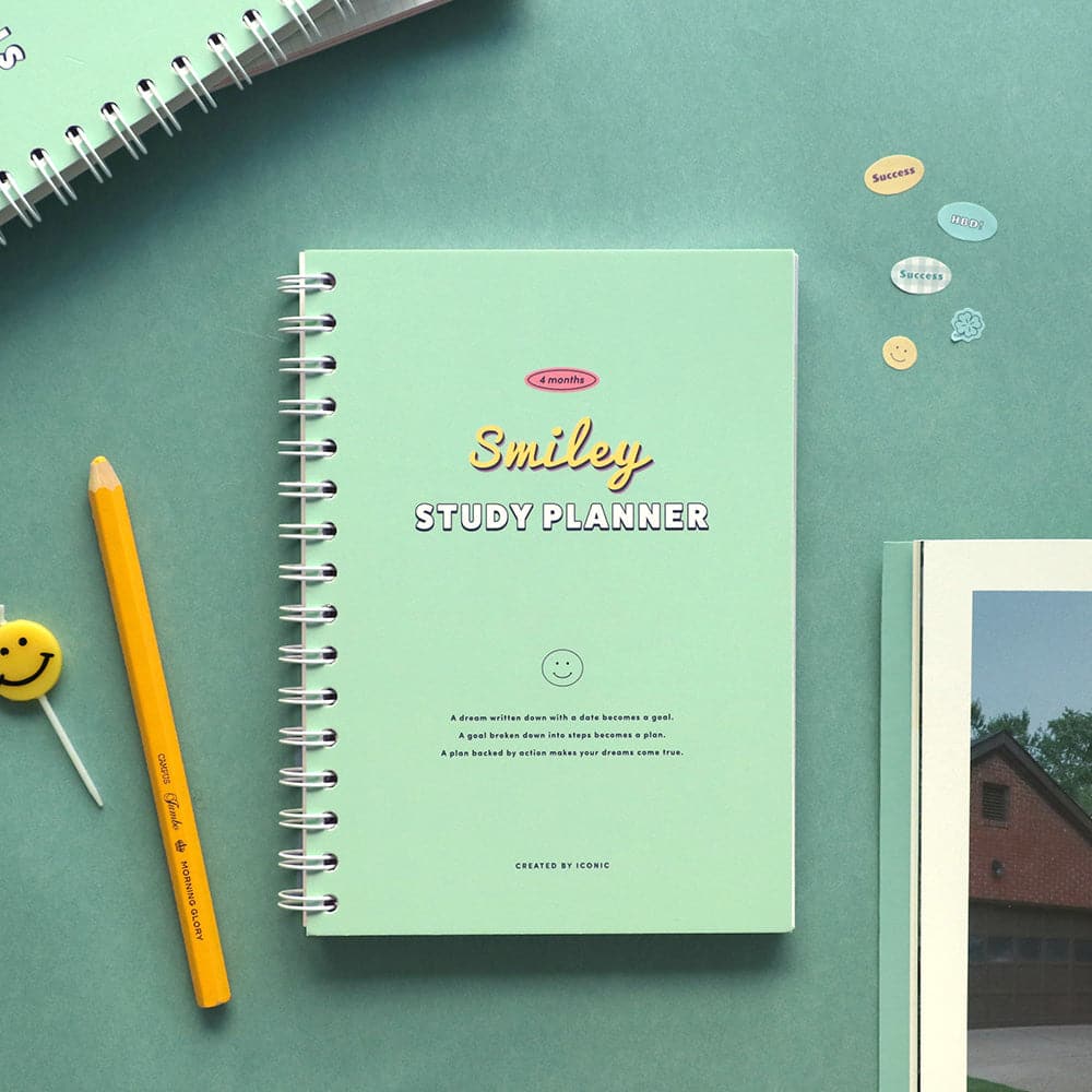 Iconic Study Planner SMILEY [4 Months] - The Journal Shop