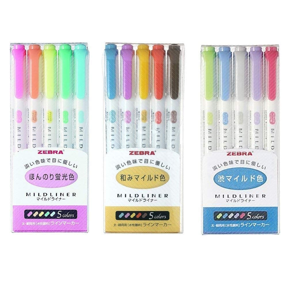 Zebra Mildliner 5-Pack - Tokyo Pen Shop