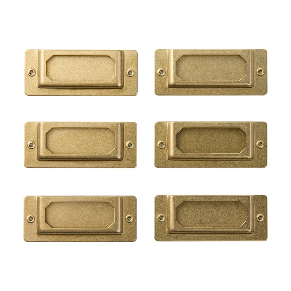 Traveler's Company BRASS Label Plates - The Journal Shop