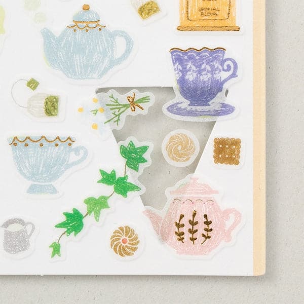 Midori Sticker 2372 Marché Tea - The Journal Shop