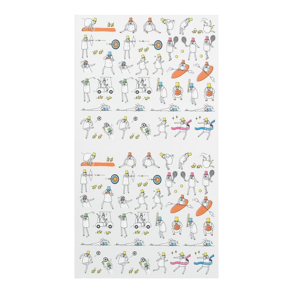 Midori Schedule Stickers --- Sports Ojisan - The Journal Shop