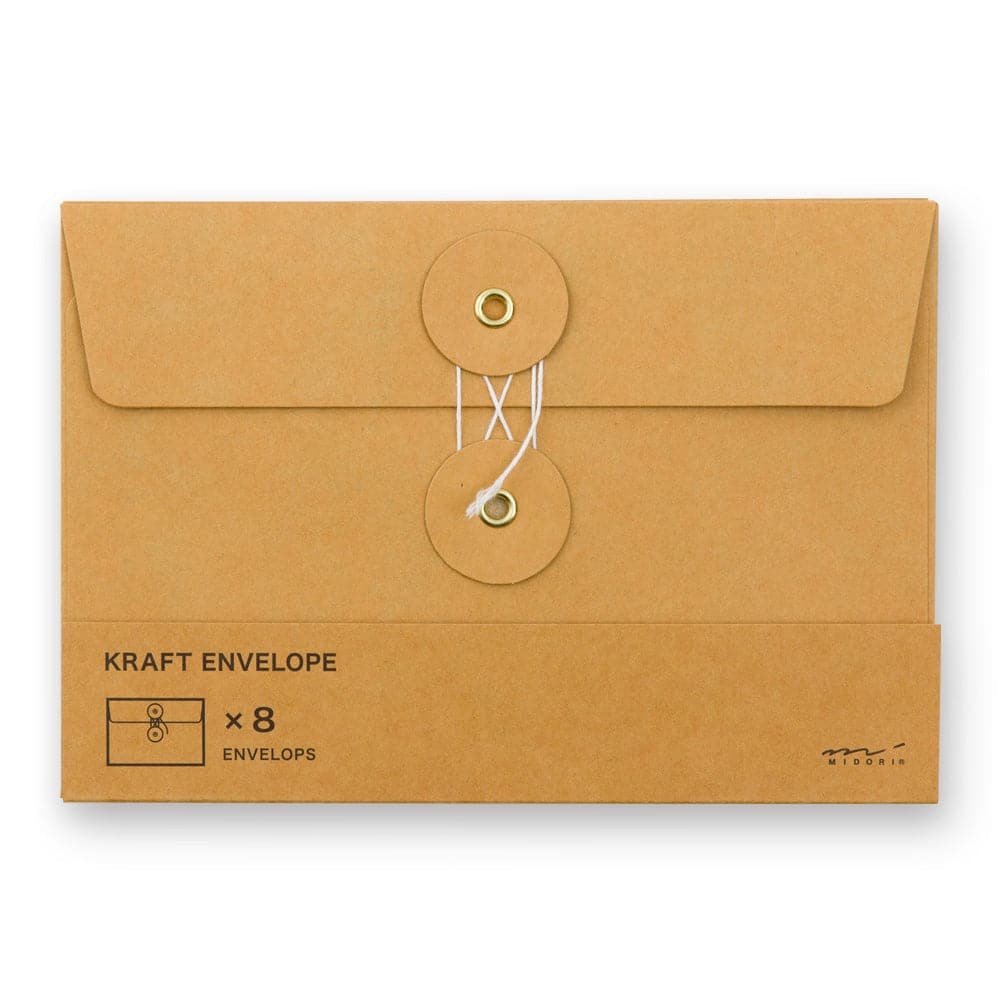 Traveler's Company KRAFT String Envelope -- Medium - The Journal Shop